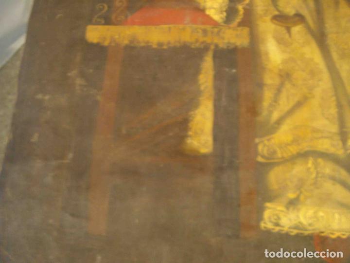Otros objetos de arte: OLEO LIENZO OBISPO SANTO CUZCO - Foto 5
