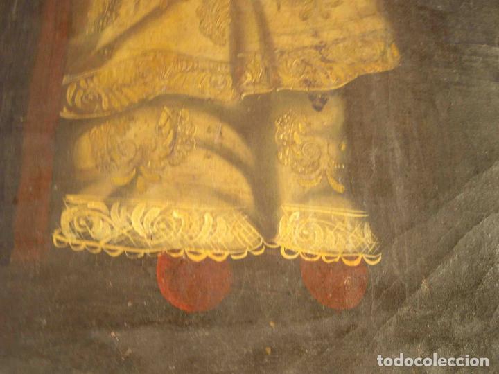 Otros objetos de arte: OLEO LIENZO OBISPO SANTO CUZCO - Foto 6