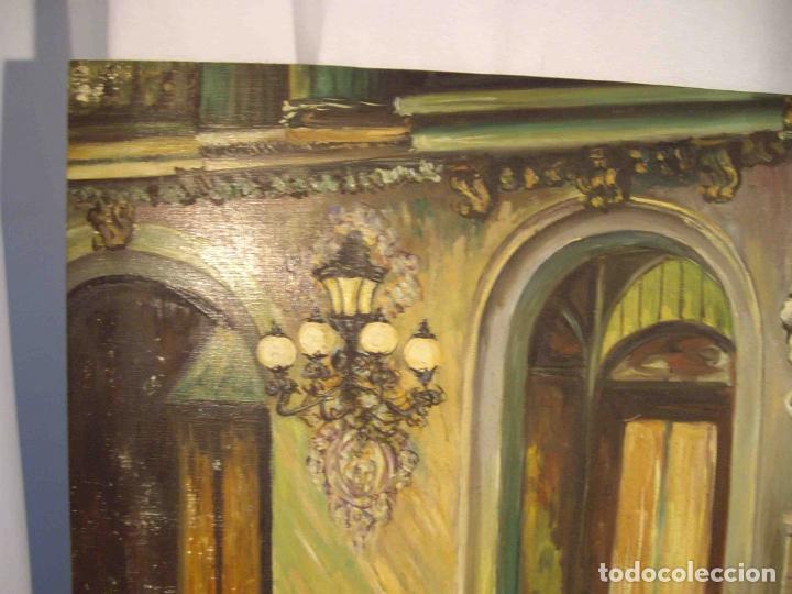 Otros objetos de arte: OLEO NOCHE EN LA OPERA - Foto 2