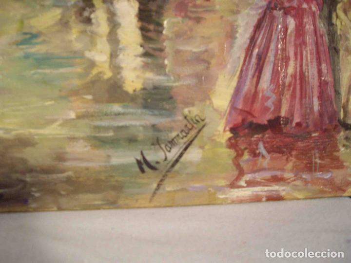 Otros objetos de arte: OLEO NOCHE EN LA OPERA - Foto 6