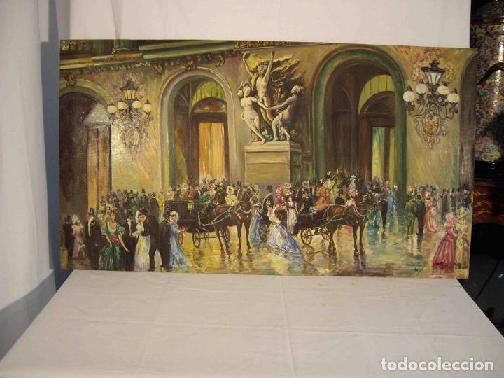 Otros objetos de arte: OLEO NOCHE EN LA OPERA - Foto 1