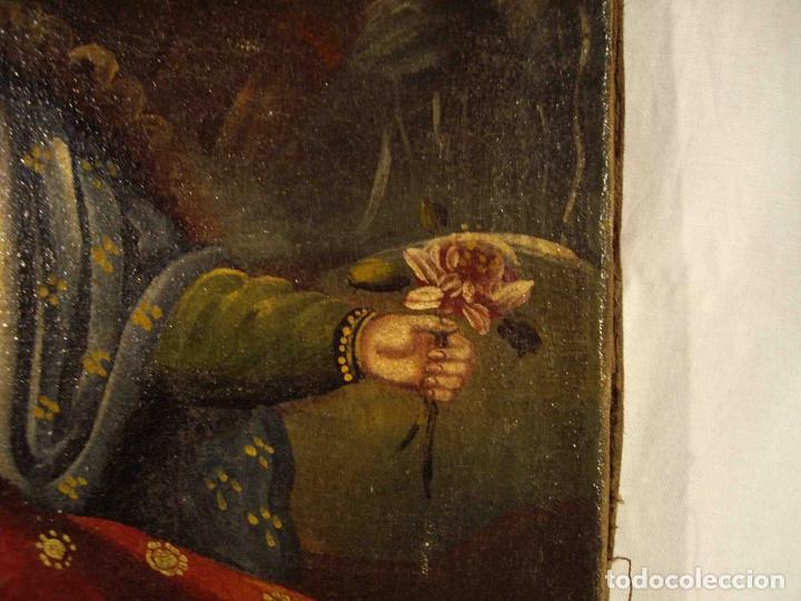 Otros objetos de arte: OLEO PASTORA CUZQUE&Ntilde;A - Foto 4