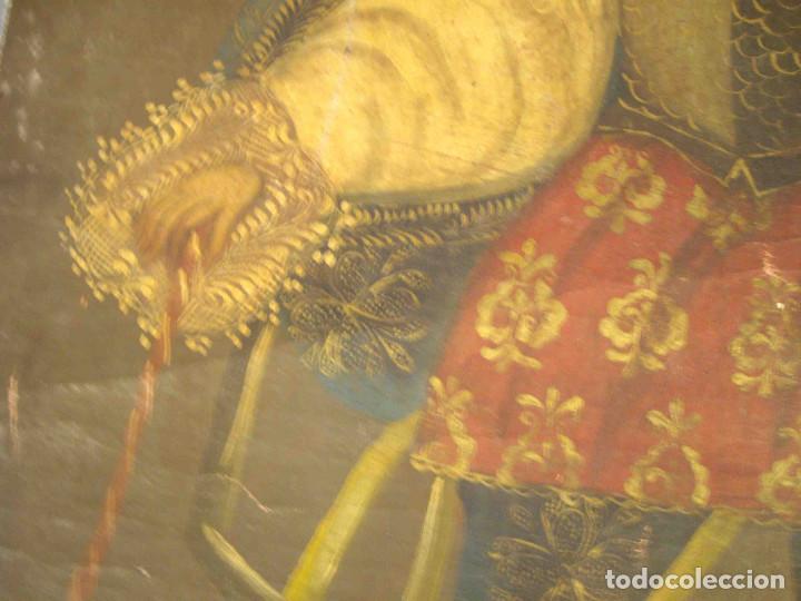Otros objetos de arte: OLEO LIENZO ARCANGEL CUZCO N&ordm; 5 - Foto 4