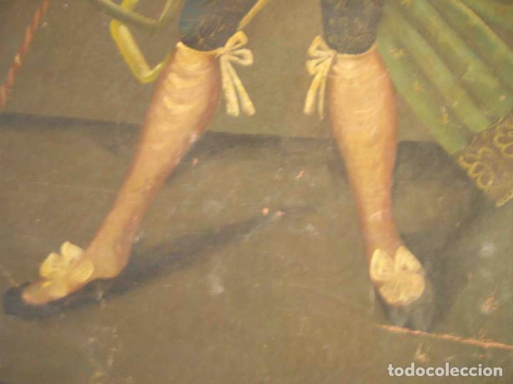 Otros objetos de arte: OLEO LIENZO ARCANGEL CUZCO N&ordm; 5 - Foto 5