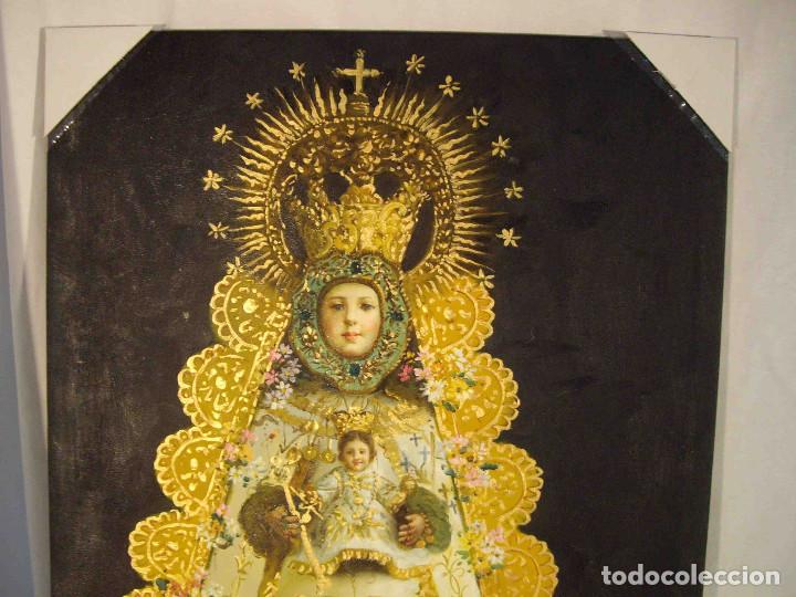 Otros objetos de arte: OLEO VIRGEN DEL ROCIO 90 - Foto 2
