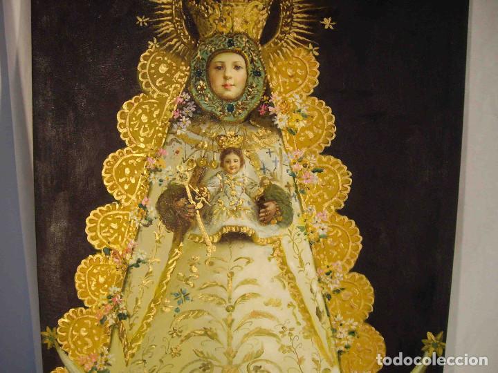 Otros objetos de arte: OLEO VIRGEN DEL ROCIO 90 - Foto 3
