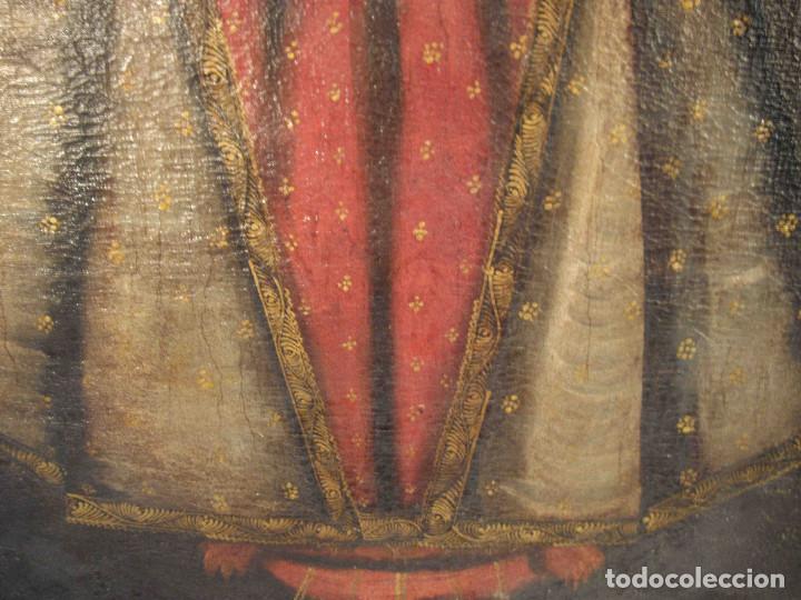 Otros objetos de arte: OLEO SOBRE LIENZO VIRGEN CON NI&Ntilde;O - Foto 6