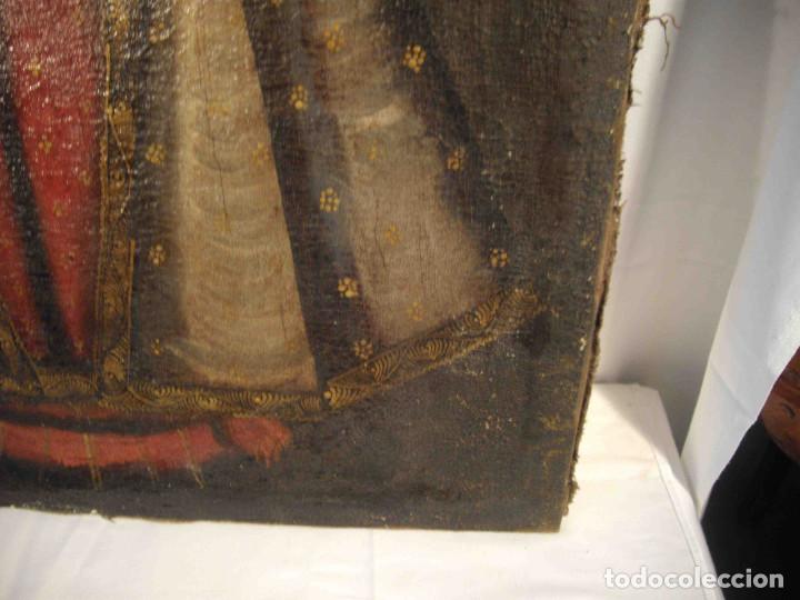 Otros objetos de arte: OLEO SOBRE LIENZO VIRGEN CON NI&Ntilde;O - Foto 7