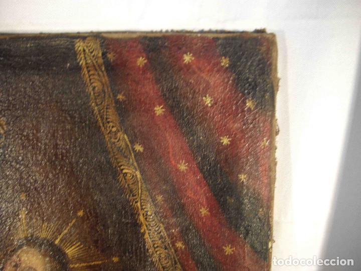Otros objetos de arte: OLEO SOBRE LIENZO VIRGEN CON NI&Ntilde;O - Foto 8