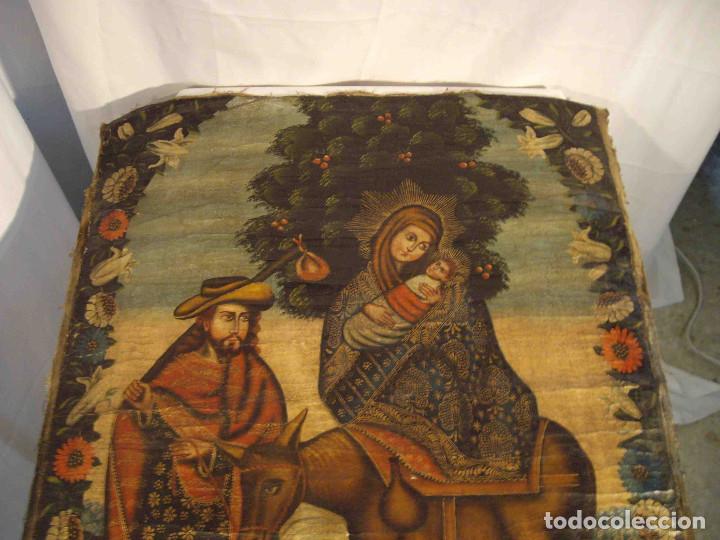 Otros objetos de arte: OLEO HUIDA DE EGIPTO - Foto 2
