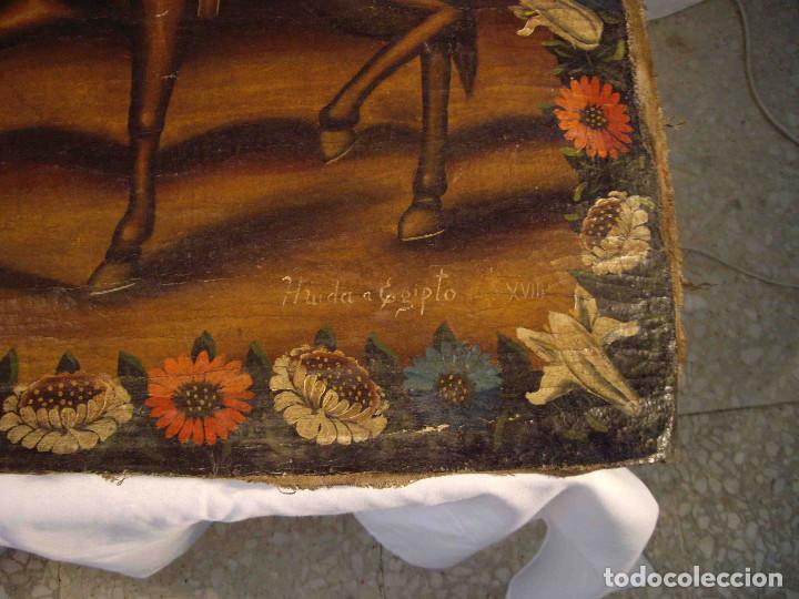 Otros objetos de arte: OLEO HUIDA DE EGIPTO - Foto 3