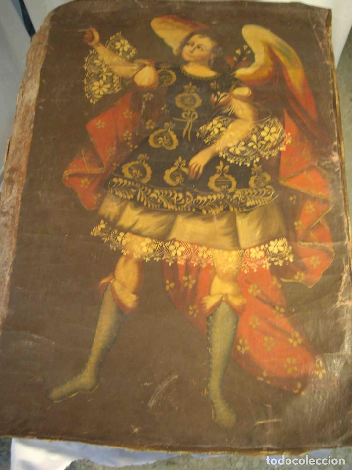Otros objetos de arte: OLEO LIENZO ANGEL CUZCO N&ordm; 1 - Foto 1