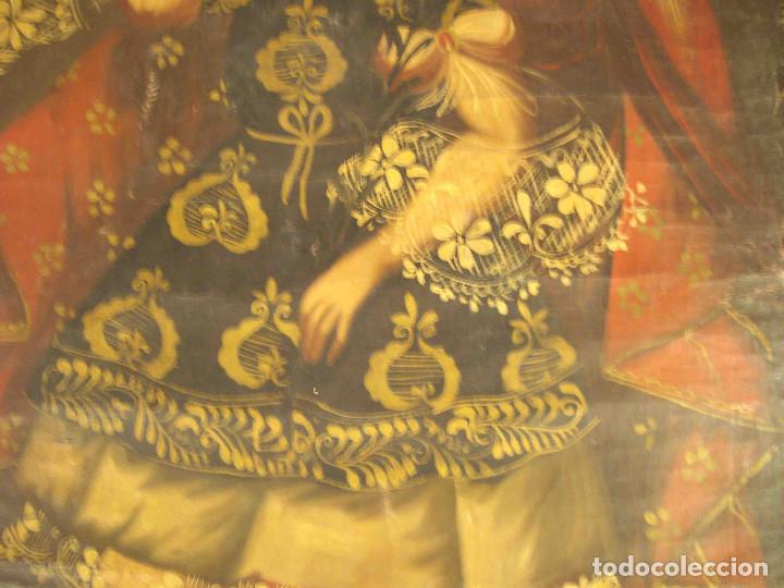 Otros objetos de arte: OLEO LIENZO ANGEL CUZCO N&ordm; 1 - Foto 3