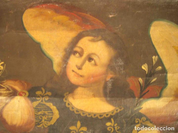 Otros objetos de arte: OLEO LIENZO ANGEL CUZCO N&ordm; 1 - Foto 6