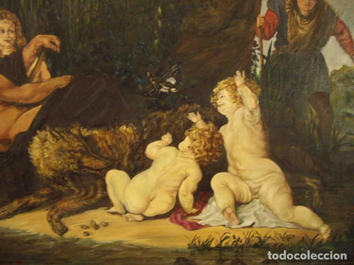 Otros objetos de arte: CUADRO LOBA VIGILANDO NI&Ntilde;OS - Foto 5