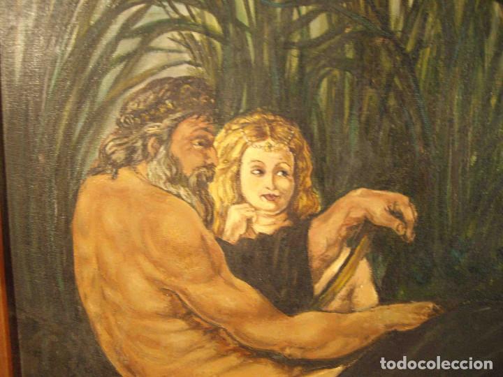 Otros objetos de arte: CUADRO LOBA VIGILANDO NI&Ntilde;OS - Foto 8