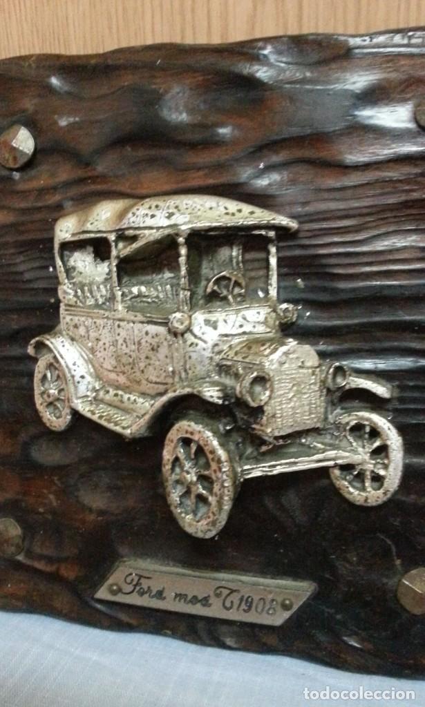 Otros objetos de arte: Coches. Pareja de cuadros de coches. - Foto 2