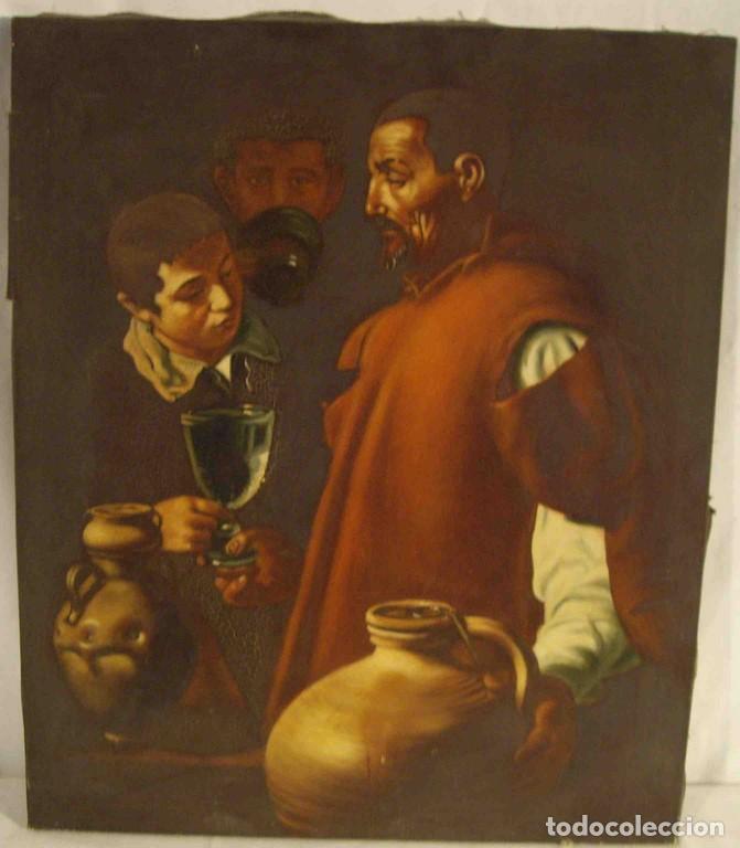 Otros objetos de arte: OLEO EL AGUADOR DE SEVILLA COPIA - Foto 1