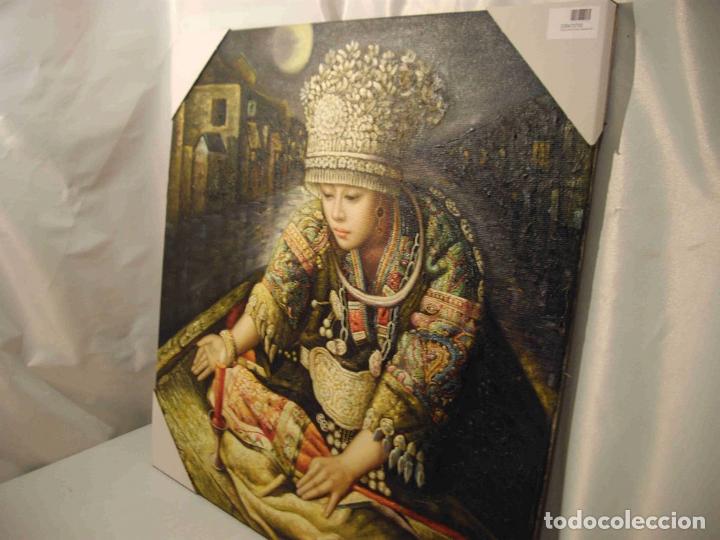 Otros objetos de arte: OLEO LIENZO PRINCESA ORIENT VELA - Foto 2