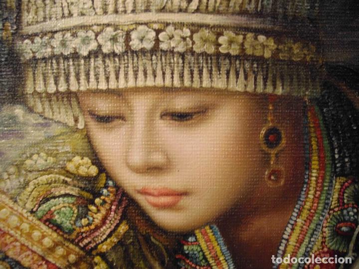 Otros objetos de arte: OLEO LIENZO PRINCESA ORIENT VELA - Foto 3