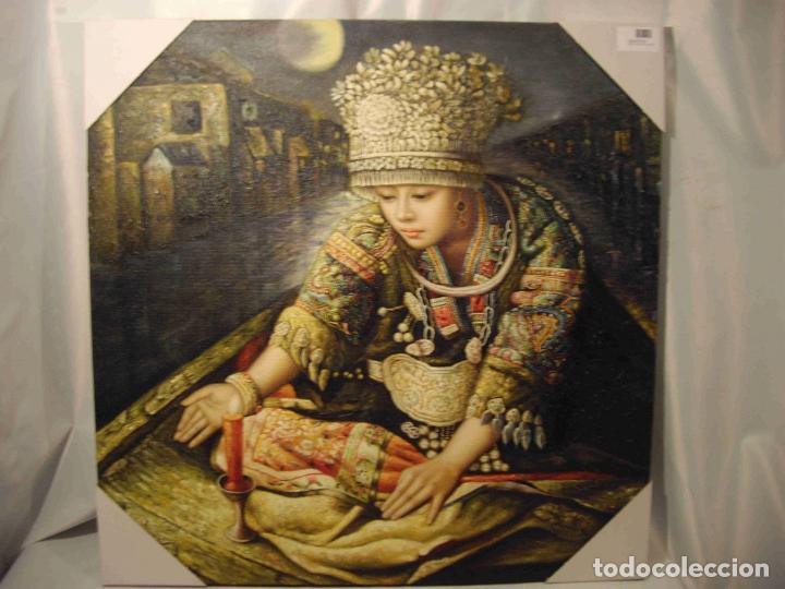 Otros objetos de arte: OLEO LIENZO PRINCESA ORIENT VELA - Foto 1