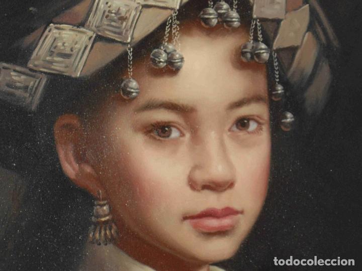 Otros objetos de arte: OLEO NI&Ntilde;A OTOMANA - Foto 2