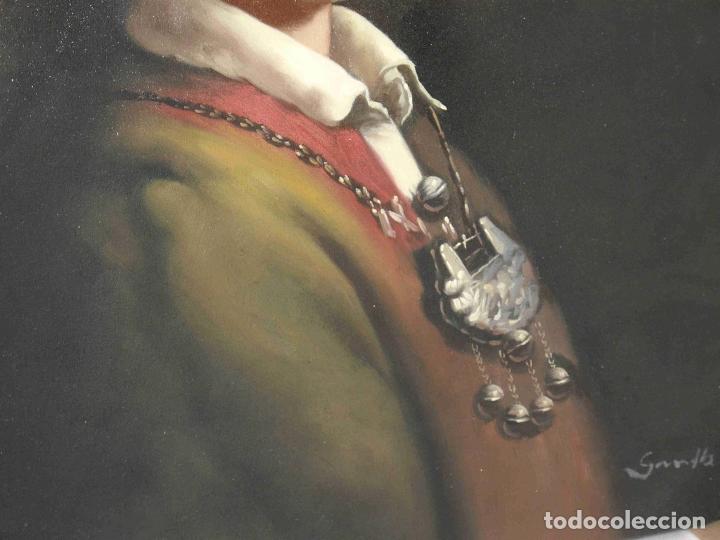 Otros objetos de arte: OLEO NI&Ntilde;A OTOMANA - Foto 3