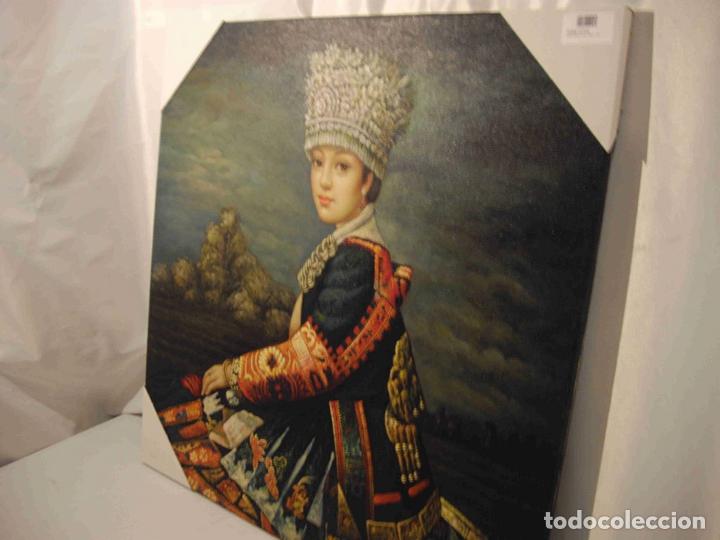 Otros objetos de arte: OLEO LIENZO PRINCESA ORIENTE PENDIENTE - Foto 2