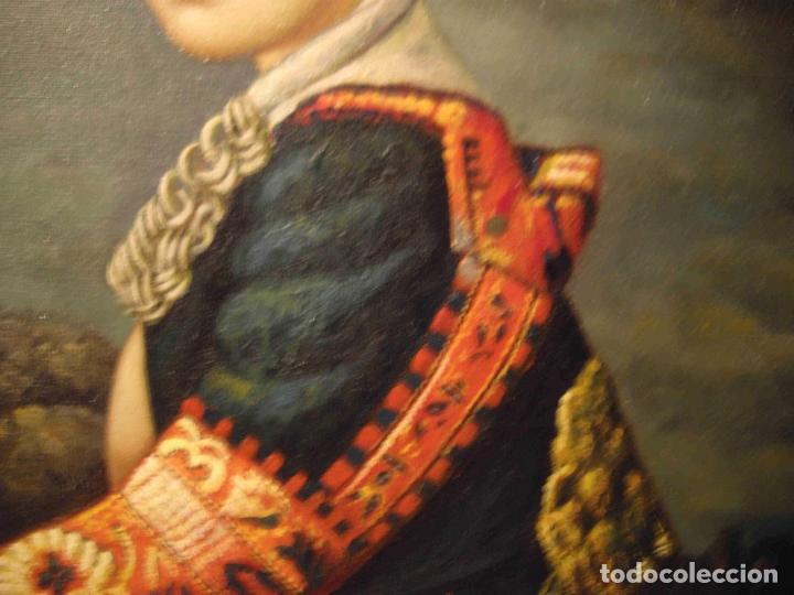 Otros objetos de arte: OLEO LIENZO PRINCESA ORIENTE PENDIENTE - Foto 5