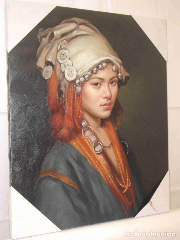 Otros objetos de arte: OLEO MUJER OTOMANA - Foto 1