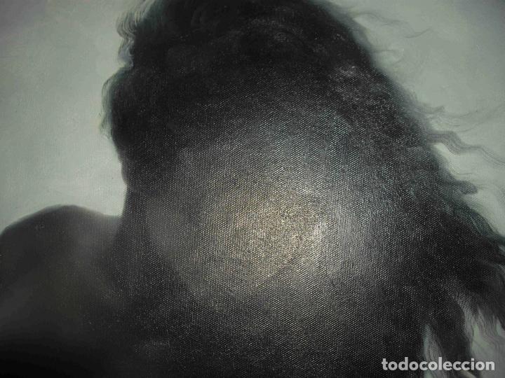 Otros objetos de arte: OLEO MUJER PECHOS DESNUDOS - Foto 3