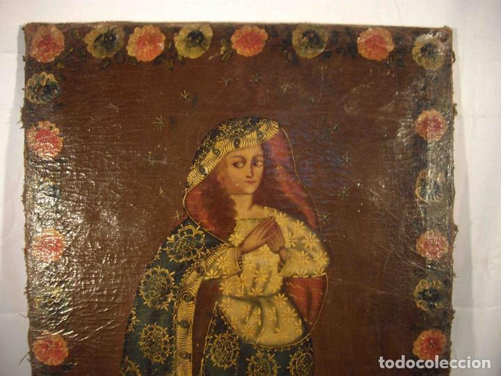 Otros objetos de arte: OLEO SOBRE LIENZO VIRGEN - Foto 2