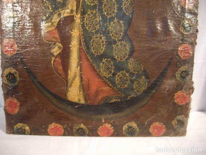 Otros objetos de arte: OLEO SOBRE LIENZO VIRGEN - Foto 4