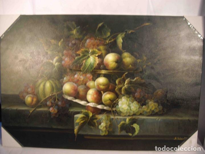 Otros objetos de arte: OLEO SOBRE LIENZO BODEGON FRUTAS - Foto 1