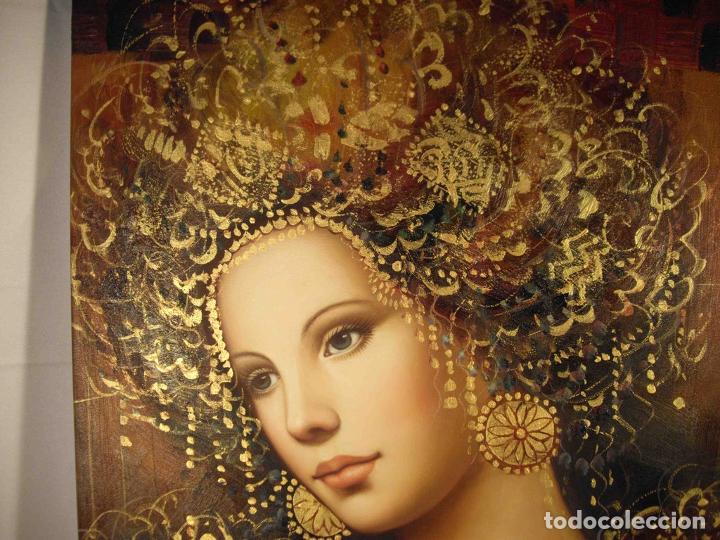 Otros objetos de arte: OLEO SOBRE LIENZO DAMA TURCA - Foto 2