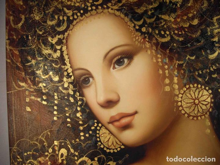 Otros objetos de arte: OLEO SOBRE LIENZO DAMA TURCA - Foto 5