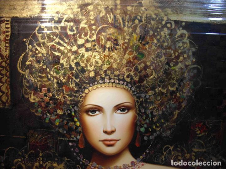 Otros objetos de arte: OLEO BUSTO PRINCESA OTOMANA - Foto 3