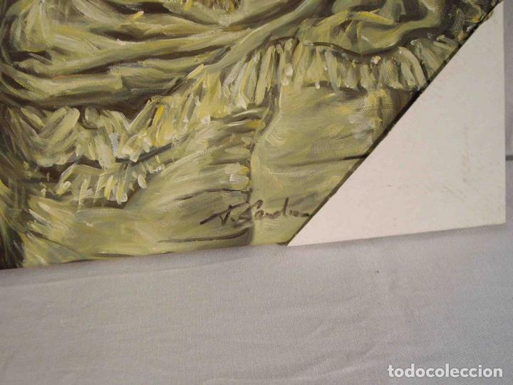 Otros objetos de arte: OLEO TRES DAMAS JUGANDO CARTAS - Foto 6