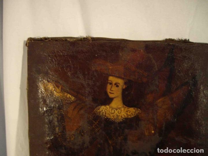 Otros objetos de arte: OLEO ARCANGEL CUZCO N&ordm; 1 - Foto 2