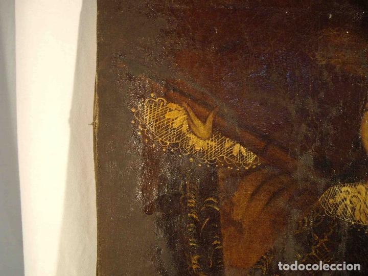 Otros objetos de arte: OLEO ARCANGEL CUZCO N&ordm; 1 - Foto 3