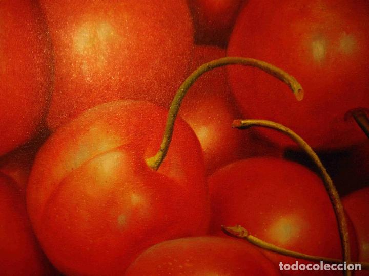 Otros objetos de arte: OLEO LIENZO CEREZAS - Foto 4