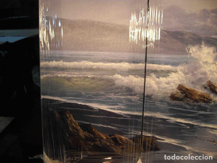 Otros objetos de arte: OLEO SOBRE LIENZO TRIPTICO MARINA - Foto 4