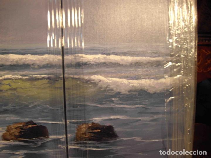 Otros objetos de arte: OLEO SOBRE LIENZO TRIPTICO MARINA - Foto 7