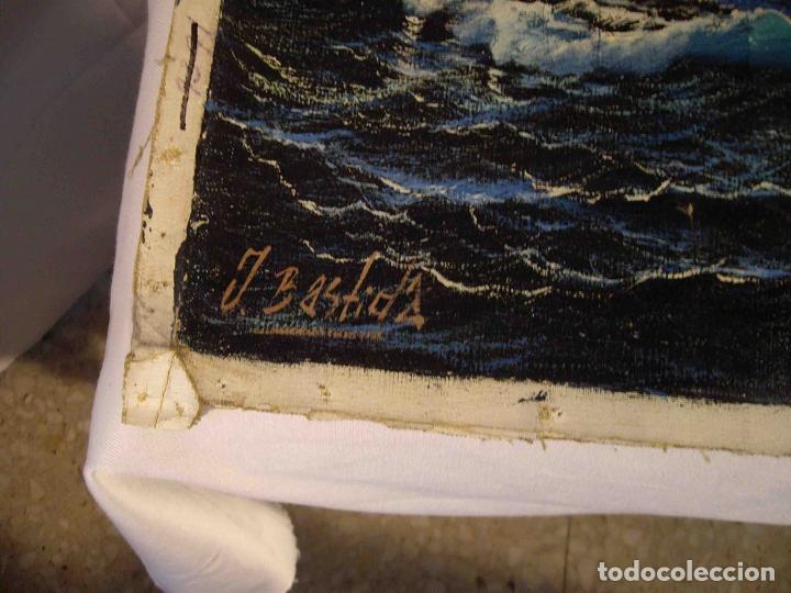 Otros objetos de arte: OLEO SOBRE LIENZO ROMPIENDO LAS OLAS - Foto 5