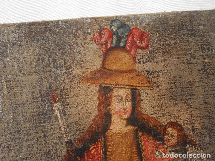 Otros objetos de arte: OLEO MADRE CON BEBE S. XVII - Foto 2