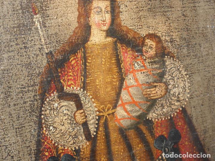 Otros objetos de arte: OLEO MADRE CON BEBE S. XVII - Foto 3