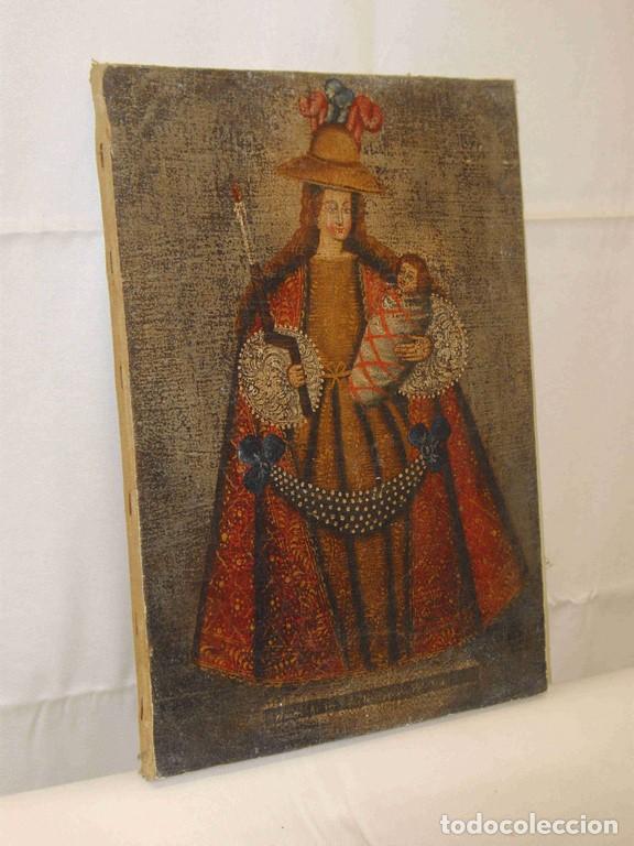 Otros objetos de arte: OLEO MADRE CON BEBE S. XVII - Foto 1