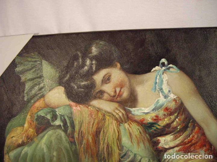 Otros objetos de arte: OLEO DAMA RECOSTADA - Foto 3