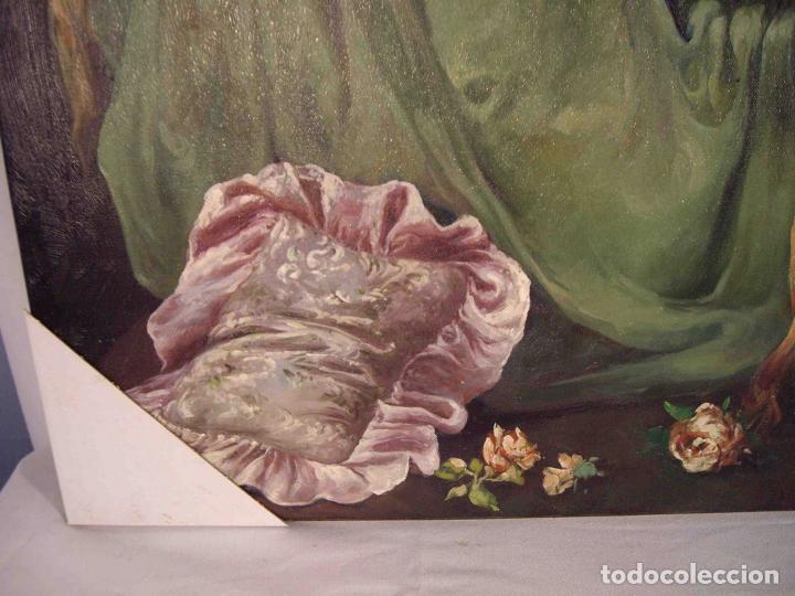 Otros objetos de arte: OLEO DAMA RECOSTADA - Foto 4