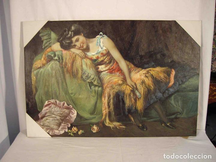 Otros objetos de arte: OLEO DAMA RECOSTADA - Foto 1